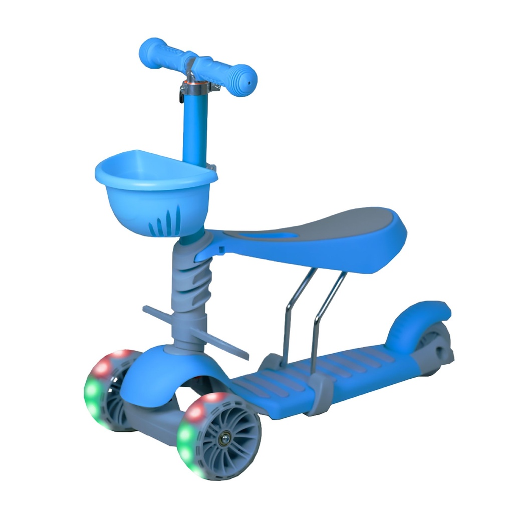 [KN-717 3 IN 1-BLUE] SCOOTER 3 EN 1 AZUL