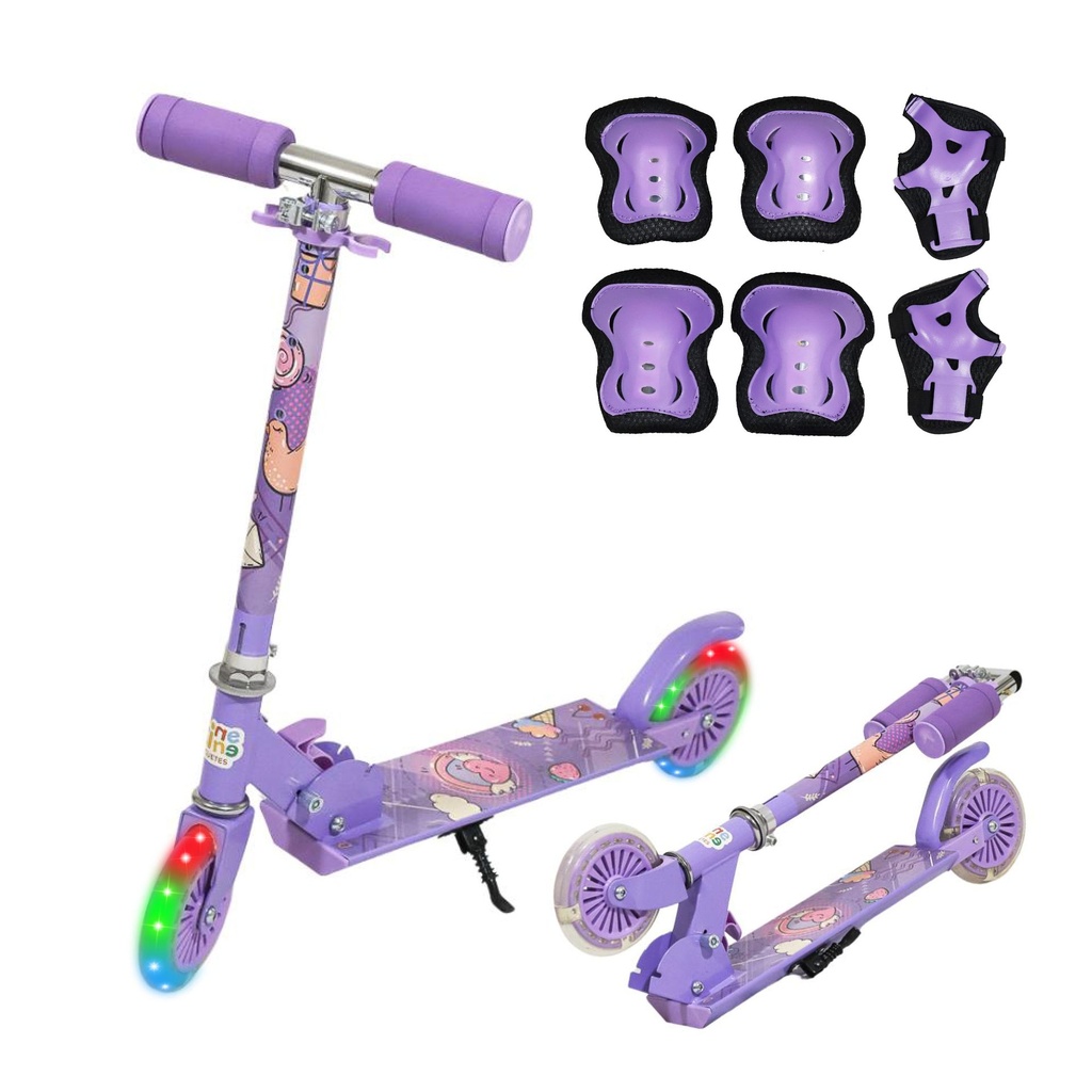 [KN-7208-PURPLE] PATIN DEL DIABLO CON LUZ LED MORADO EQUIPO DE SEGURIDAD