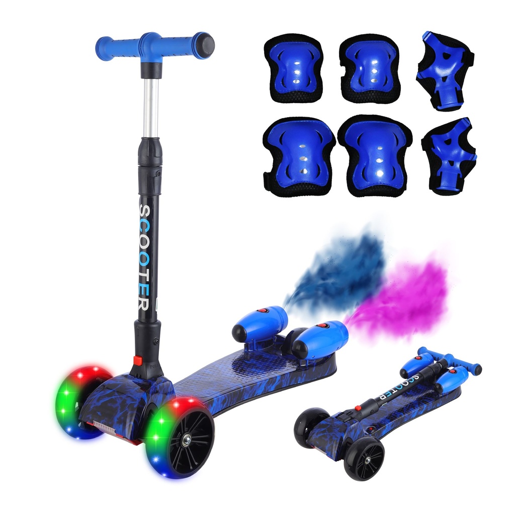 [KN-819-BLUE] SCOOTER CON HUMO Y BLUETOOTH AZUL