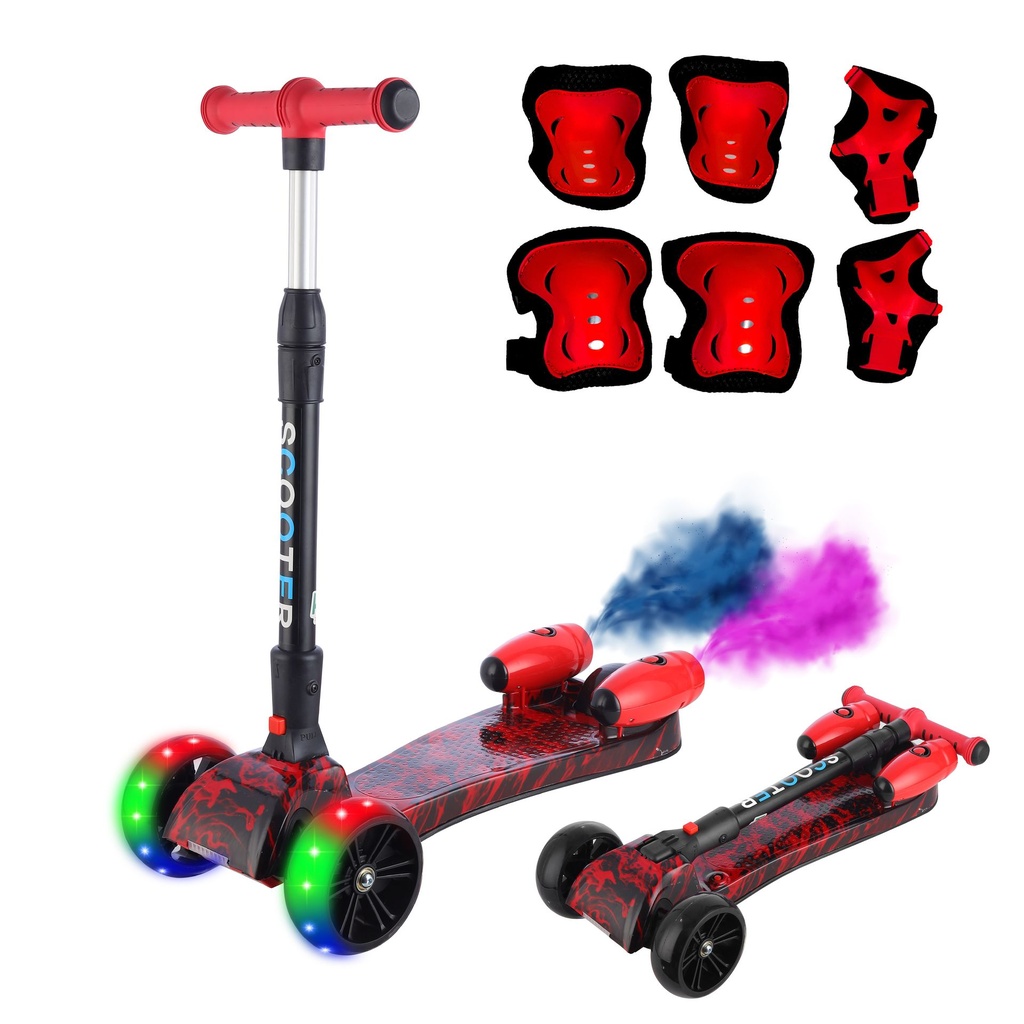 [KN-819-RED] SCOOTER CON HUMO Y BLUETOOTH ROJO