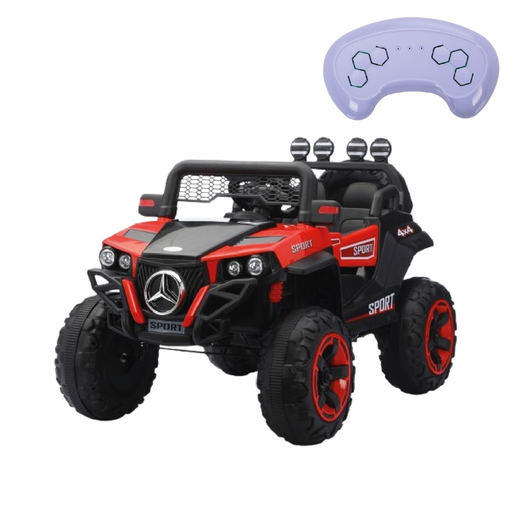[KN-JP-201-RED] CAMIONETA ELECTRICA JEEP ROJO