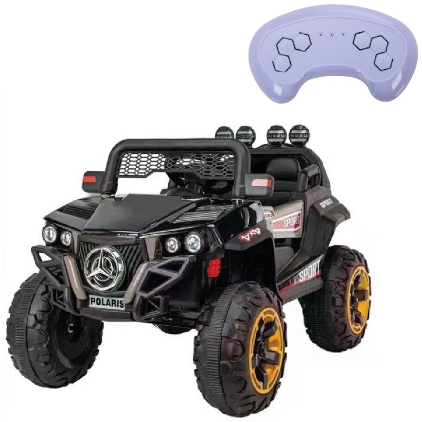 KN-JP-201-BLACK | Camioneta eléctrica infantil negra