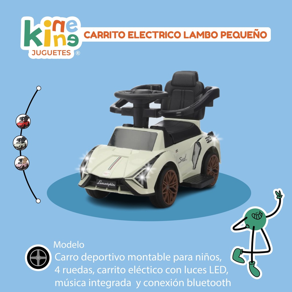 [KN-LB-402-GREEN] CARRITO ELECTRICO LAMBO PEQUEÑO VERDE