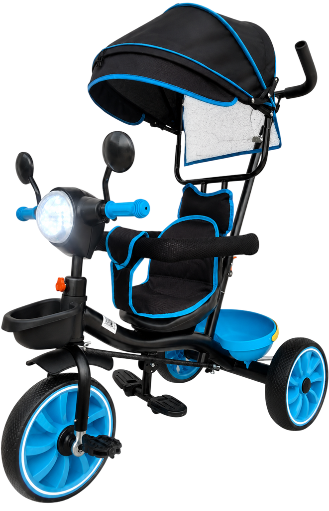 [KN-TR-901-BLUE] TRICICLO CON CARPA AZUL