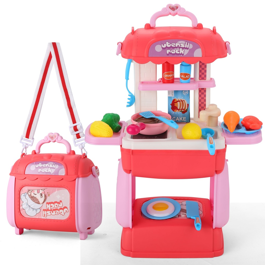 [KN-CN-8781P] JUGUETE SIMBOLICO MALETA COCINA 31 PZS