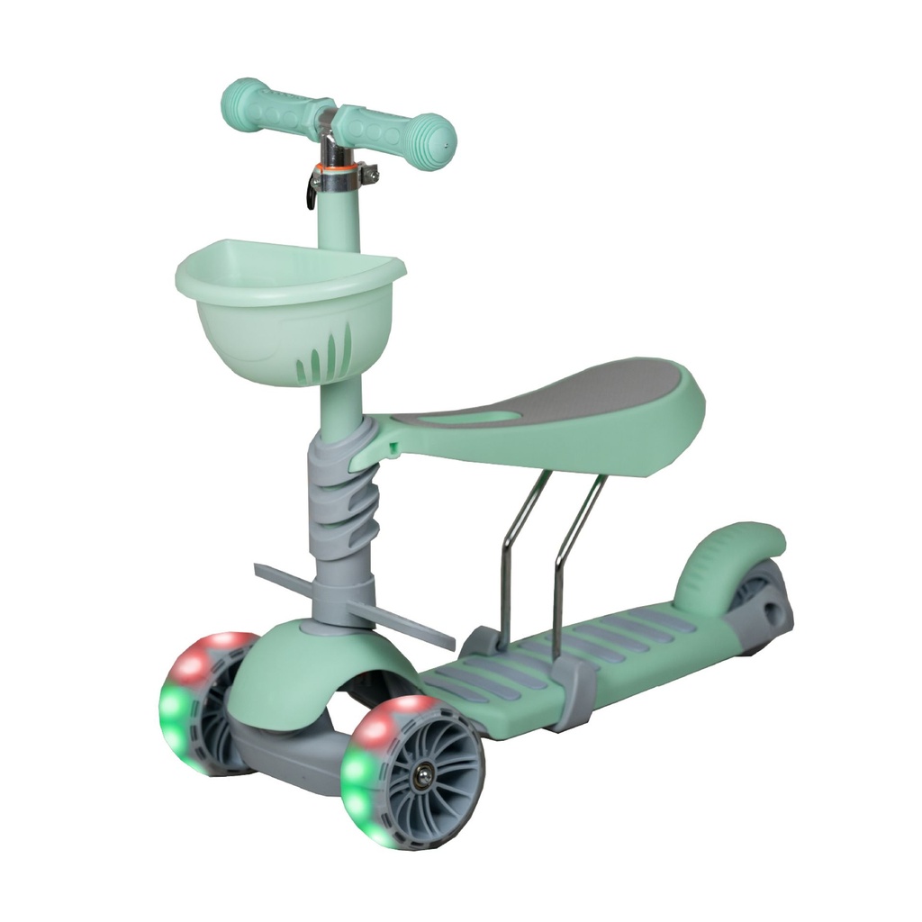 [KN-717 3 IN 1-GREEN] SCOOTER 3 EN 1 VERDE